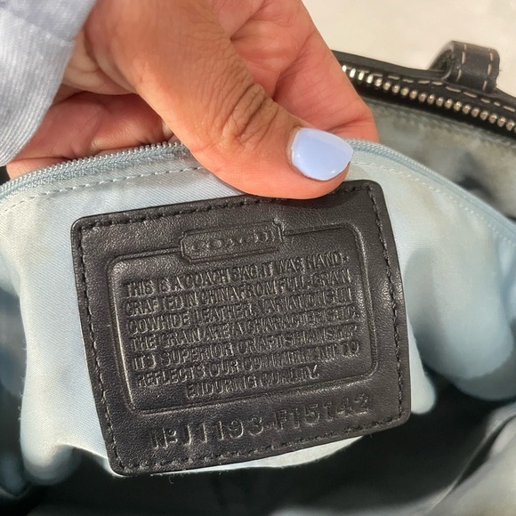 Coach Shimmering Black Women's Tote Bag - Picture 8 of 11